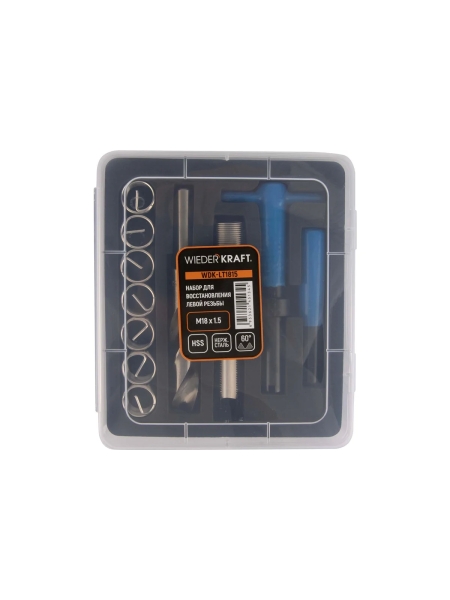 Набор для восстановления левой резьбы WIEDERKRAFT M18x1.5 WDK-LT1815