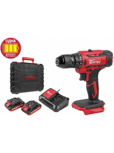 Аккумуляторная дрель-шуруповерт WORTEX BD 1820-1 Li ALL1 0329209