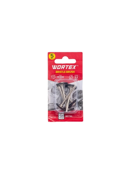 Щетка для гравера 19 мм, 5 шт WORTEX ETBN3219018