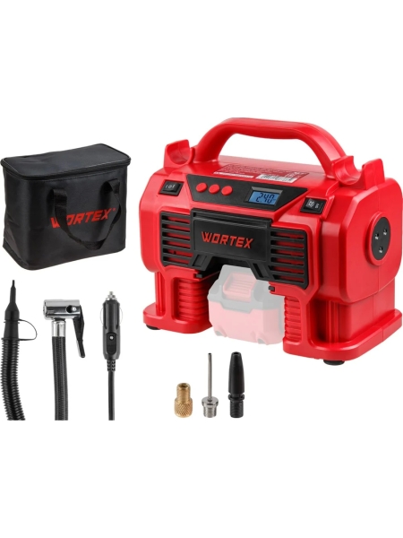 Аккумуляторный компрессор WORTEX CTI 1810 в кор. ALL1 XLT SOLO 18 В, 11 бар, 9/360 л/мин 1325766