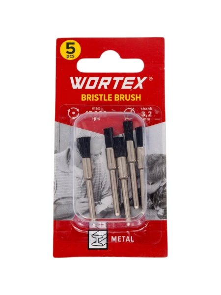 Щетка для гравера 5 мм, 5 шт WORTEX ETBN3205018