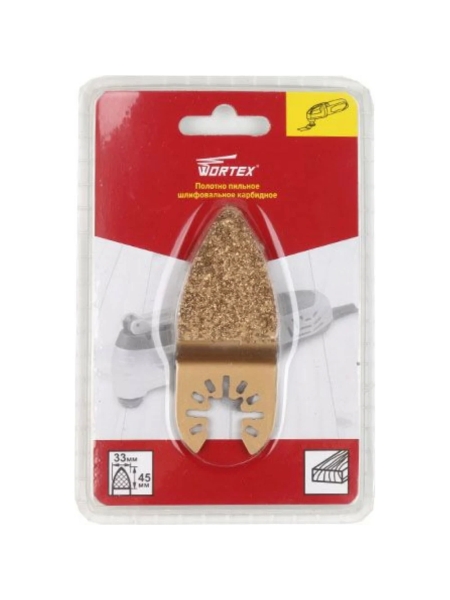 Полотно пильное шлифовальное карбидное 33x45 мм WORTEX SB03C334518