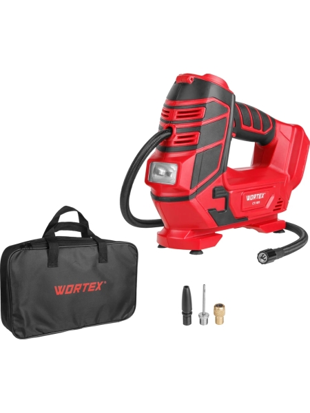 Компрессор аккумуляторный WORTEX CTI 1811, 18 В, 11 бар, 12 л/мин 1325445 ЦЕ-0044602350
