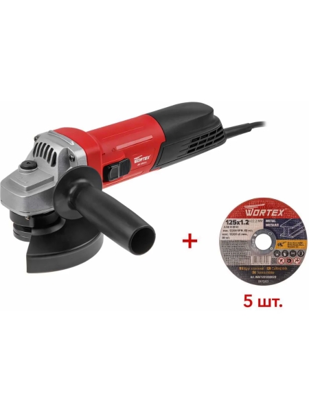 Одноручная углошлифмашина WORTEX AG 1213-4 0329156