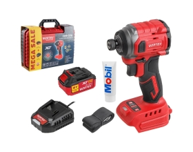 Аккум. ударный гайковерт/винтоверт WORTEX CWR 0218 в чем. XLT 1x4 А*ч, БЕСЩЕТ., 18 В, 220 Н*м 1329730 ЦЗ-0744751700