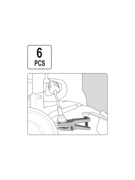 Наб.съём. шар. опор и рулевых наконеч. YATO YT-06157 371406157 092 1