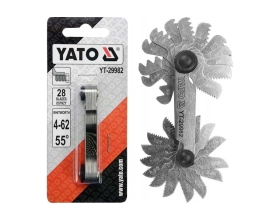 Резьбомер Витворта YATO 28 лезвий 4,0-62,0мм YT-29982