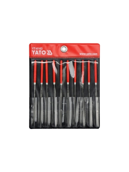 Набор надфилей YATO 140x65мм 10пр YT-6163 37146163 092 1