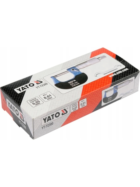 Микрометр YATO 0-25мм YT-72300