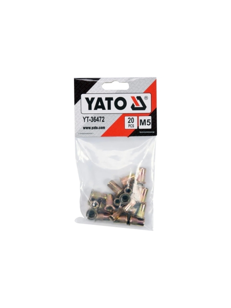 Резьбовая заклепка YATO сталь, М5, 20 шт. YT-36472 394936472 092 1