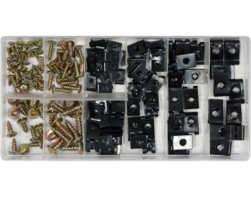 Набор саморезов и металлических клипс YATO 170 шт. (пластиковый кейс) YT-06780