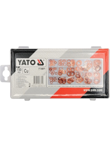 Набор медных колец YATO 150 шт. YT-06871