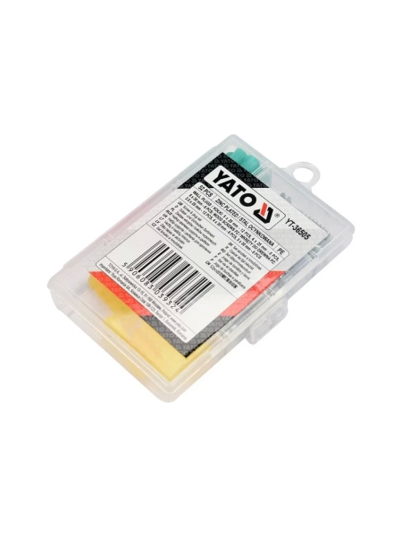 Набор крепежа YATO шурупы и дюбели, 52 предмета, пластиковый кейс YT-36505