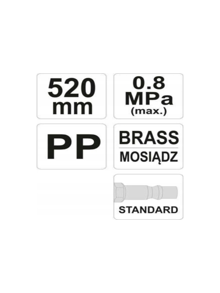 Пистолет для продувки с удлинителем YATO YT-23733