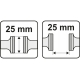Ручные тиски YATO 25 мм, L-125 мм YT-65080