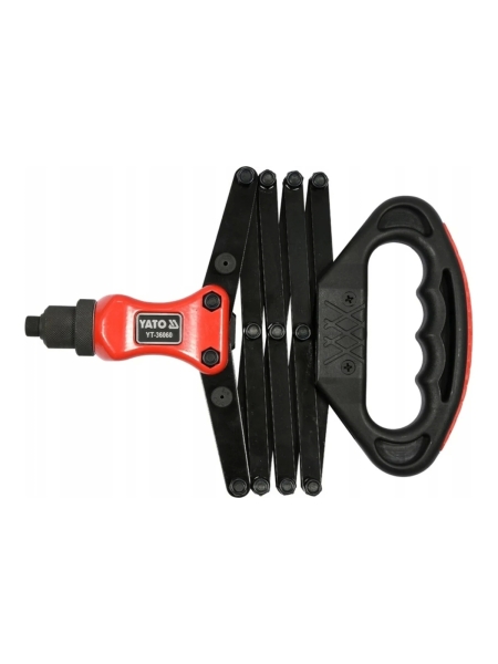 Заклепочник YATO-гармошка, 2,4-6,4мм YT-36060 394936060 092 1