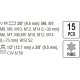 Набор бит RIBE (15 шт; 1/2; М6-М14) YATO YT-0419