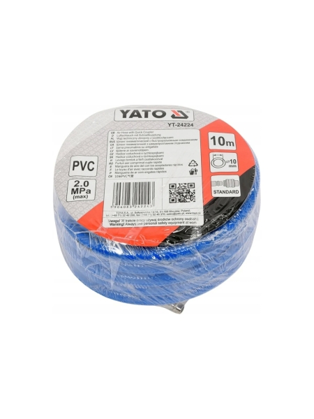 Шланг PVC 10 мм, 10 м YATO YT-24224