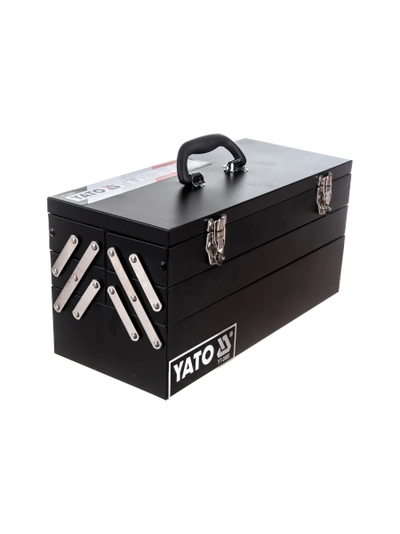3-х ярусный металлический ящик для инструмента YATO 460х200х225мм YT-0885