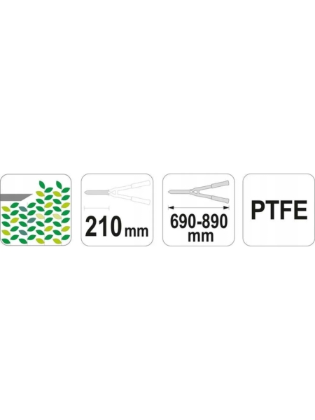 Кусторез с телескопическими ручками 580-830мм YATO YT-8824