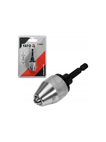 Патрон самозажимной для дрели 0.5-6.5 мм HEX YATO YT-04645