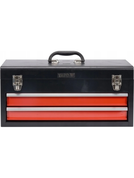 Металлический ящик для инструмента YATO с 2-мя выдвижными полками YT-08872