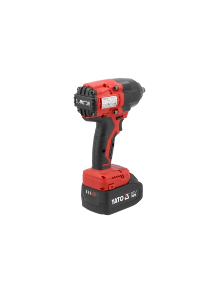 Гайковёрт ударный бесщёточный YATO 18В 850N, два аккумулятора 4AH и зарядное устройство YT-8277935