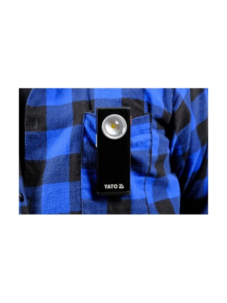 Фонарик рабочий YATO 500LM, 3.7В YT-08556