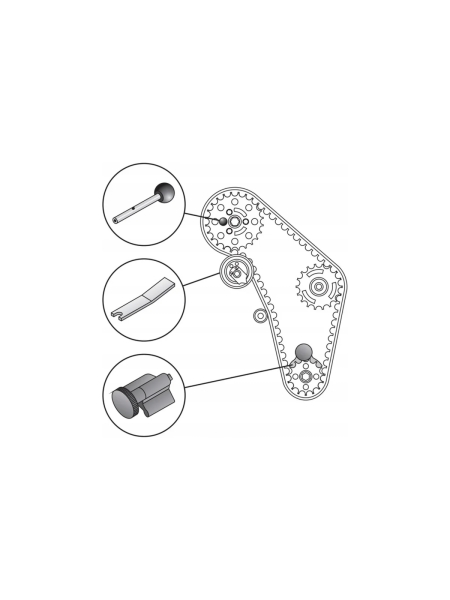 Блокировка к колесам распределительных механизмов YATO 3 предмета YT-0632