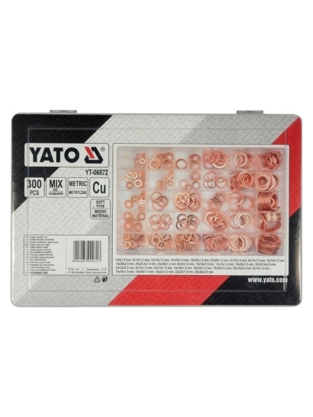 Набор медных шайб YATO 300шт YT-06872 371406872 092 1