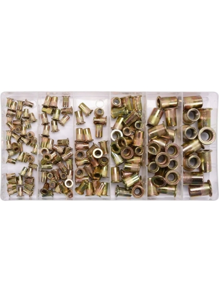 Резьбовые заклепки YATO сталь, М3-М10, 150 шт. YT-36481