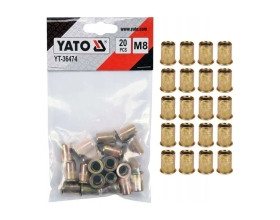 Резьбовая заклепка YATO сталь М8 20 шт YT-36474 394936474 092 1