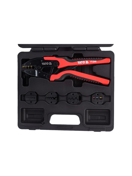 Пассатижи для обжима и зачистки проводов в наборе YATO 6 предметов (пластиковый кейс) YT-2245