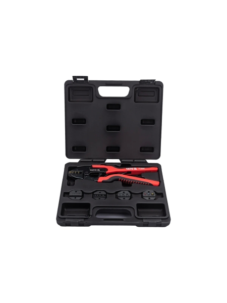 Пассатижи для обжима и зачистки проводов в наборе YATO 6 предметов (пластиковый кейс) YT-2245