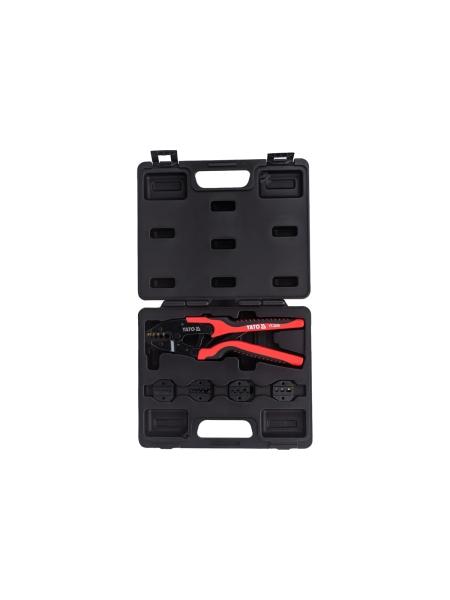 Пассатижи для обжима и зачистки проводов в наборе YATO 6 предметов (пластиковый кейс) YT-2245