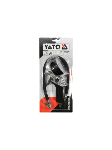 Пистолет для накачивания колес YATO с манометром YT-2370