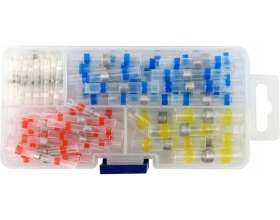 Набор термоусадочных трубок с оловом YATO 100шт. (пластиковый кейс) YT-81450 377181450 092 1