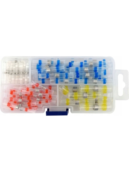 Набор термоусадочных трубок с оловом YATO 100шт. (пластиковый кейс) YT-81450 377181450 092 1