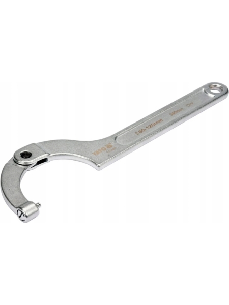 Сегментный шарнирный ключ YATO 80-120 мм, 240 мм, с круглым штифтом YT-01678 371301678 092 1