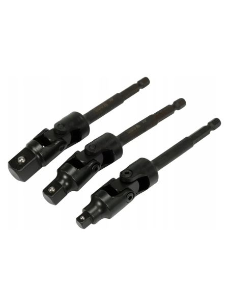 Набор карданных переходников 3 шт,  1/2", 1/4", 3/8" YATO YT-04641