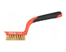 Щетка мет. YATO 5 рядов /изог.пласт.ручка/ YT-6346 36976346 092 1