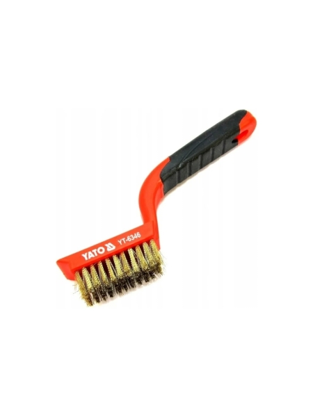 Щетка мет. YATO 5 рядов /изог.пласт.ручка/ YT-6346 36976346 092 1