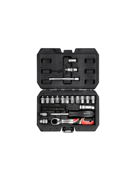 Набор торцевых проходных головок YATO SPLINE 1/4" YT-38650