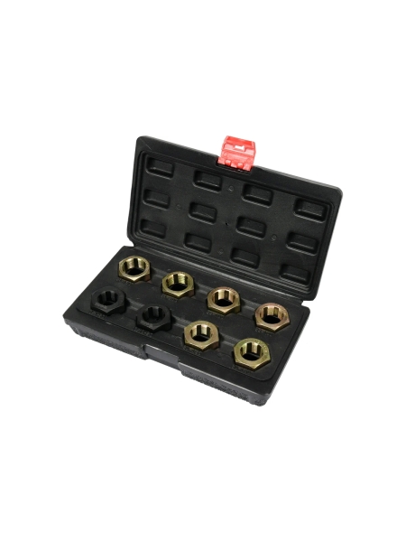 Haбop инcтpyмeнтoв для вoccтaнoвлeния peзьбы ocи ШPУCa 8пр YATO YT-17695