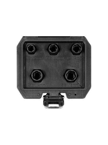 Набор экстракторов для болтов YATO 5 предметов, пластиковый кейс YT-06038