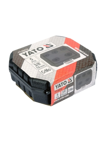 Набор экстракторов для болтов YATO 5 предметов, пластиковый кейс YT-06038