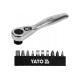 Набор бит с трещоткой YATO 1/4", 11 предметов YT-14390