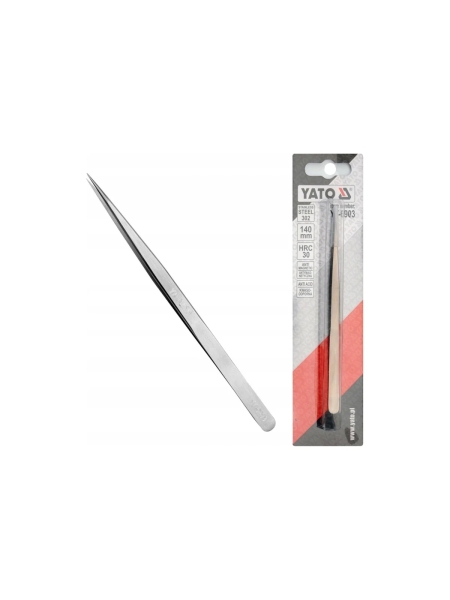 Прямой пинцет YATO 140мм YT-6903