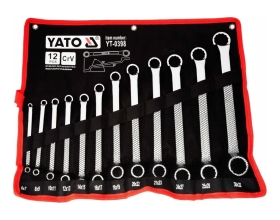 Набор ключей накидных изогнутых YATO 6-32мм 12шт "САТИН" YT-0398 37140398 092 1