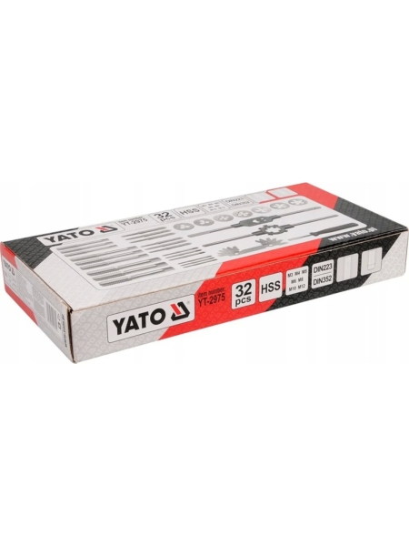 Набор метчиков и плашек YATO М3-М12 32 предмета YT-2975